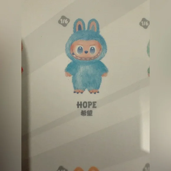 Pop Mart The Monsters Big Into Energy Hope Labubu Plush Pendant Keychain - Picture 4 of 9